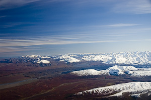 View from flightseeing plane (Denali NP).