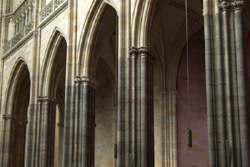 Inside St. Vitus Cathedral inside Prague Castle, Prague